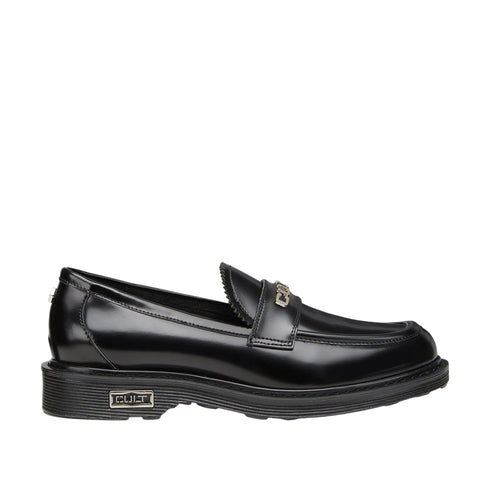 Mocassino Donna in pelle spazzolata, con suola in gomma e targhetta logo